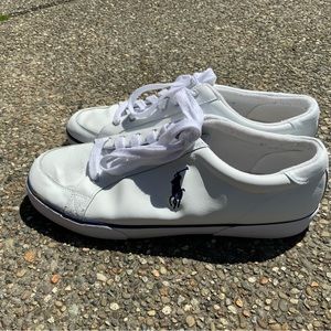 Polo by Ralph Lauren white leather size 13.
